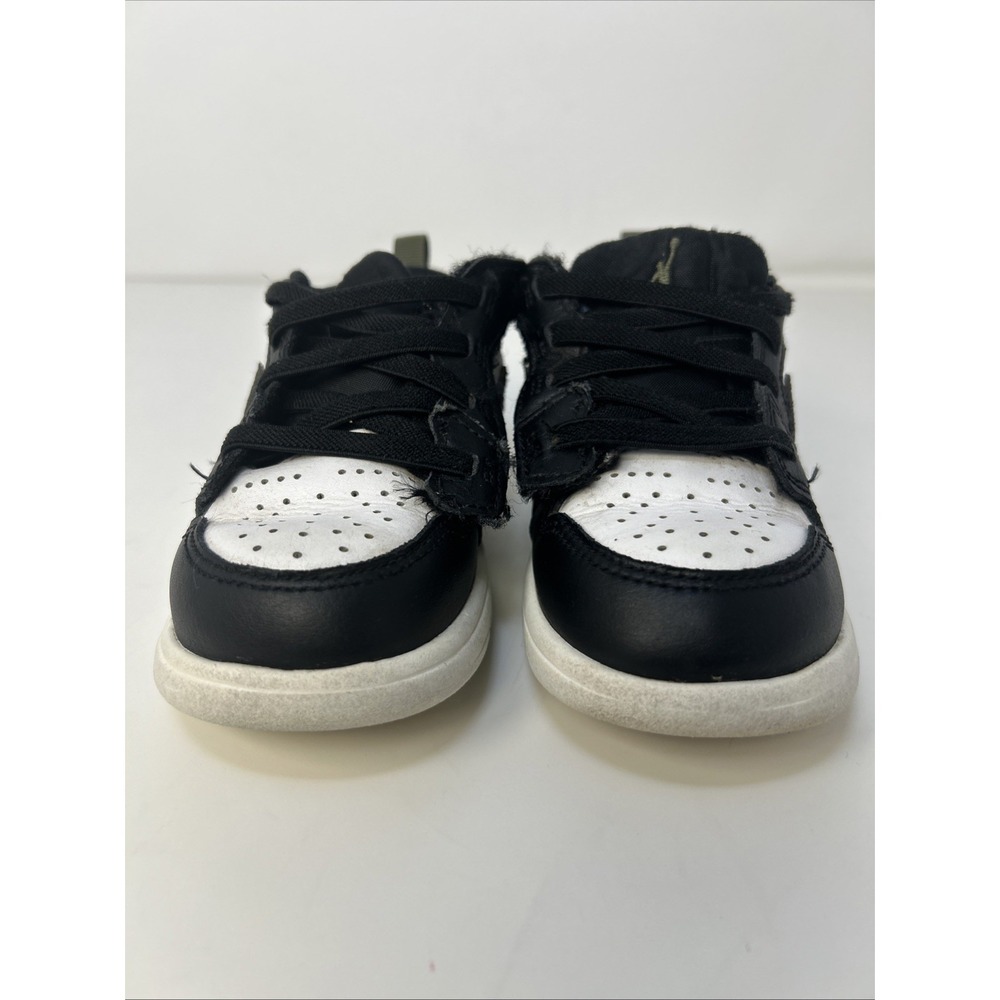 Nike Air Jordan 1 Low ALT TD Black Toe Medium Olive Size 8C DR9747-092 Toddler - Picture 2 of 9